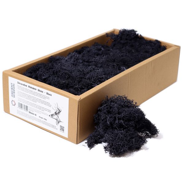 Kvalitní Dekorativní Mech - Černá - 635g Box