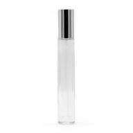 10ml Kulatá Vysoká Štíhlá Lahvička, Stříbrný Sprej a Uzávěr