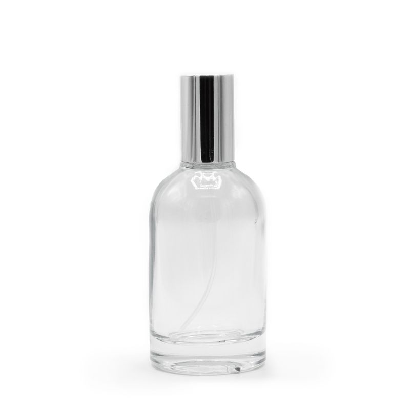50ml Kulatá Chunky Lahvička, Stříbrný Sprej a Uzávěr