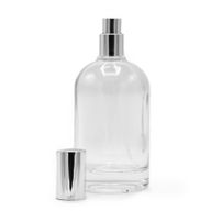 100ml Kulatá Chunky Lahvička, Stříbrný Sprej a Uzávěr