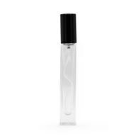 10ml Čtvercová Vysoká Štíhlá Lahvička, Černý Sprej a Uzávěr