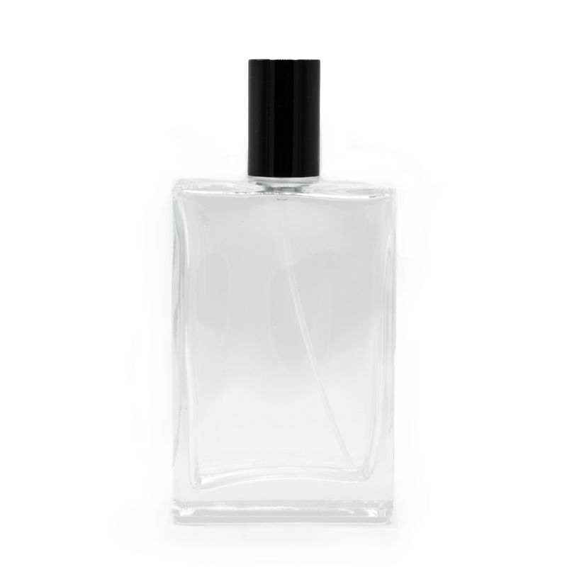 100ml Čtvercová Chunky Lahvička, Černý Sprej a Uzávěr