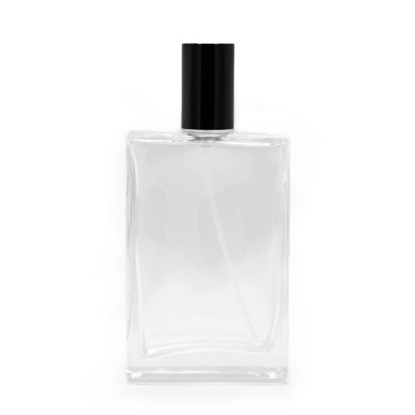 100ml Čtvercová Chunky Lahvička, Černý Sprej a Uzávěr