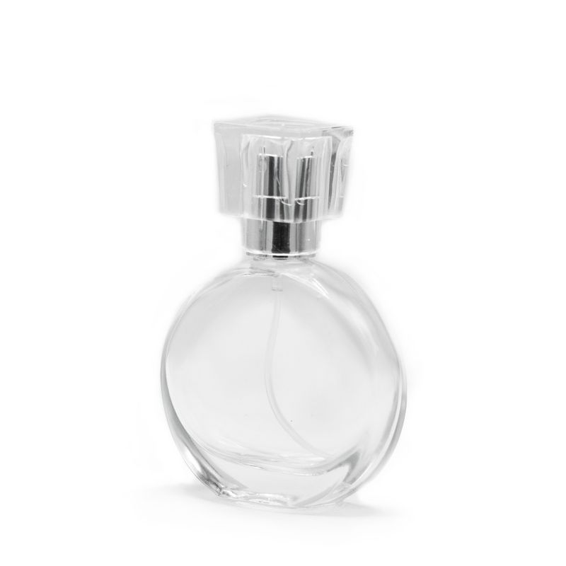 30ml Oválná Lahvička, Stříbrný Sprej a Křišťálový Uzávěr