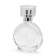 50ml Oválná Lahvička, Stříbrný Sprej a Křišťálový Uzávěr