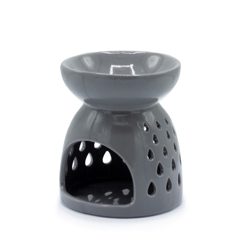 Klasická Aroma Lampa - Výřez Slza - Šedá