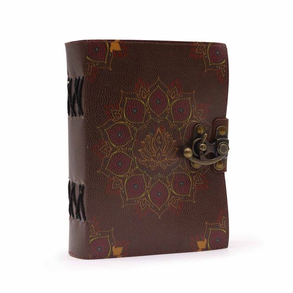 Kožený Zápisník Lotos Mandala (18x13cm)