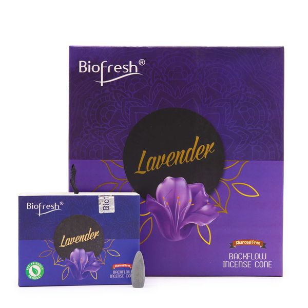 Biofresh Vonné Kužely Tekoucí Dým (40 kuželů) - Levandule