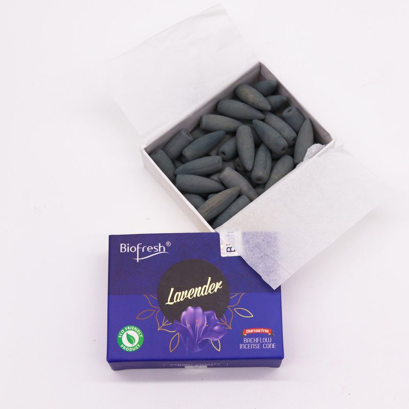 Biofresh Vonné Kužely Tekoucí Dým (40 kuželů) - Levandule