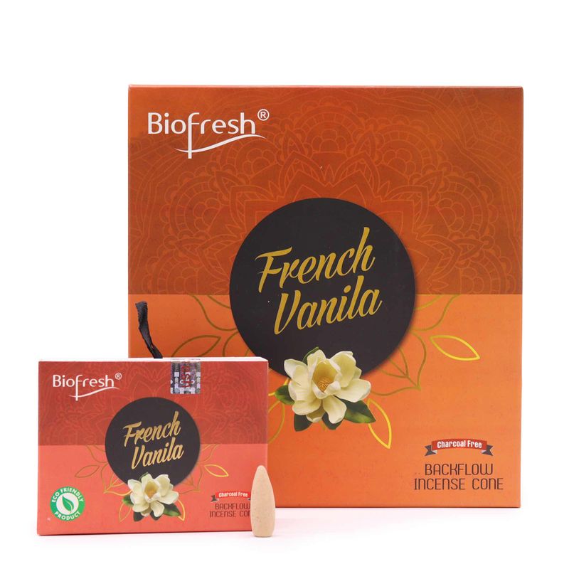 Biofresh Vonné Kužely Tekoucí Dým (40 kuželů) - Čerstvá Vanilka