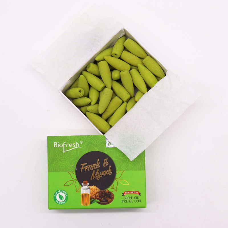 Biofresh Vonné Kužely Tekoucí Dým (40 kuželů) - Kadidlo & Myrha