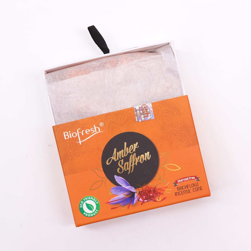 Biofresh Vonné Kužely Tekoucí Dým (40 kuželů) - Jantarový Šafrán
