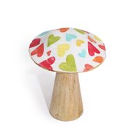 Malá Houba - 10cm - Pastelová Srdce