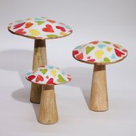 Malá Houba - 10cm - Pastelová Srdce