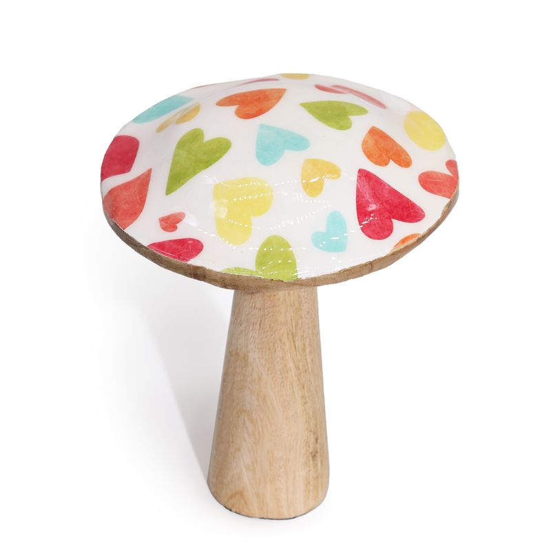 Střední Houba - 15cm - Pastelová Srdce