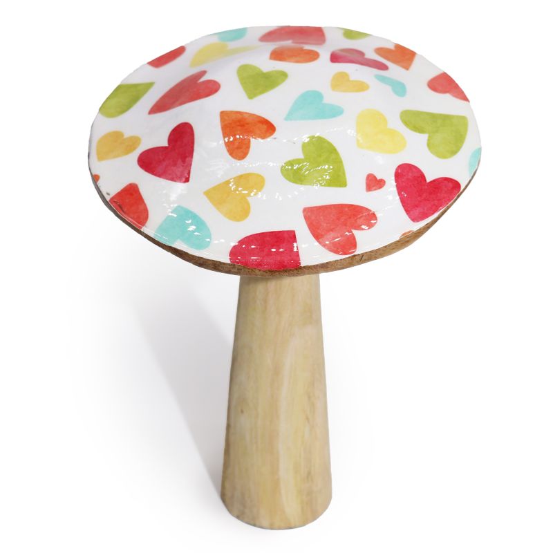 Velká Houba - 20cm - Pastelová Srdce
