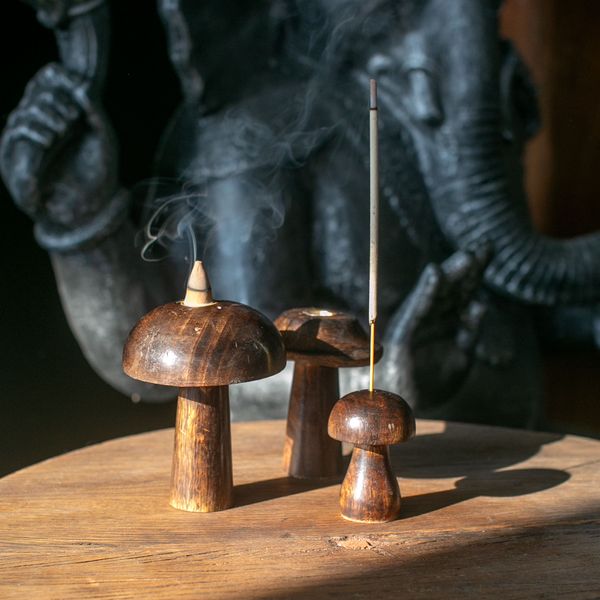 Set 3 Mini Stojánků - Hříbky (8cm 7cm 6.5cm)