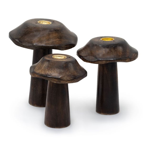Set 3 Mini Stojánků na Kužely - Hříbky (13cm 12cm 11cm)