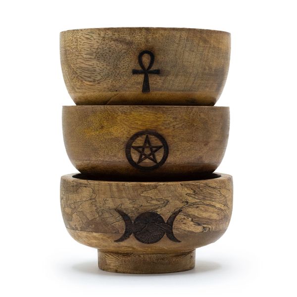 Malá Rituální Miska na Vonné Kužely 11x6.cm - (různé pentagram)