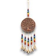 Indické Zvonkohry - Střední Strom Života - Chakra Korálky s 5 Zvonkami - 10x36cm