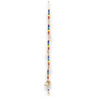 Indické Zvonkohry - Mosazní Óm s Chakra Korálky a Zvonky - 53cm