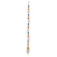 Indické Zvonkohry - Mosazní Buddha s Chakra Korálky a Zvonky - 53cm