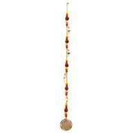 Indické Zvonkohry - Mosazní Květ Života s Rudraksha Korálky a Zvonky - 6x63cm