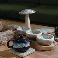 Set 4 Podtácků - Vzor Středomořské Dlaždice