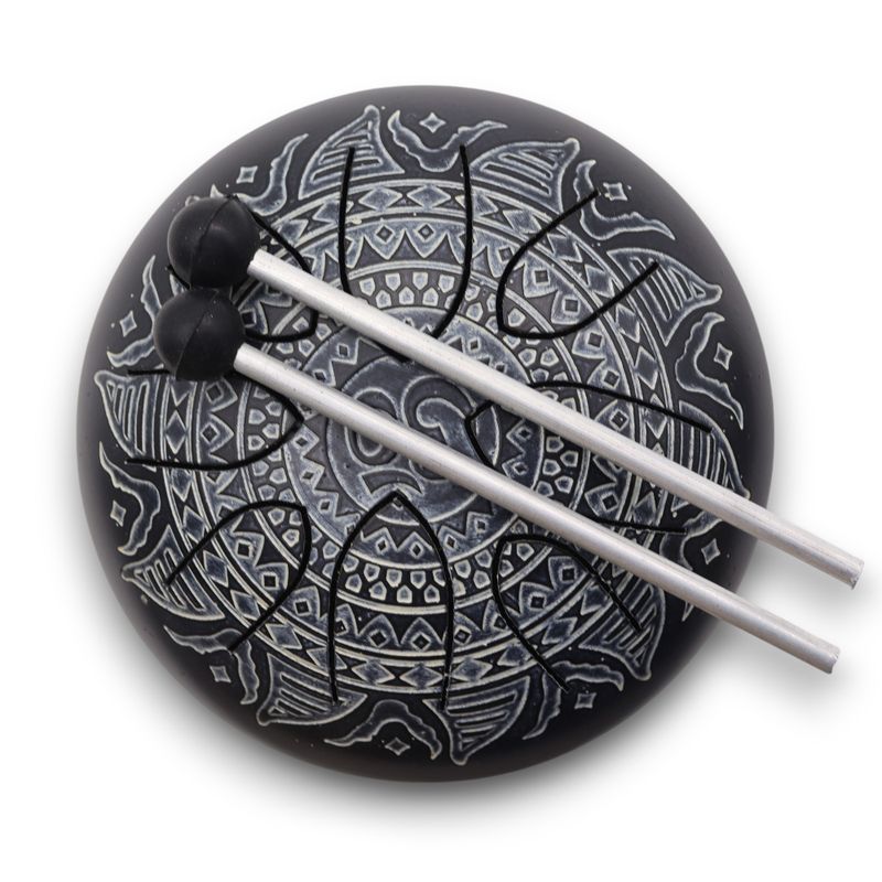 Happy Buben - Gravírovaná Mandala - Óm - 16cm