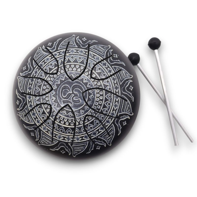 Happy Buben - Gravírovaná Mandala - Óm - 16cm