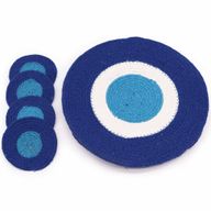 Sada Jutového Prostírání Evil Eye (4 z každého)