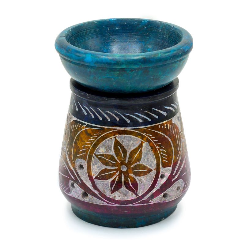 Malá Mastková Barevná Aroma Lampa 8cm - Květ