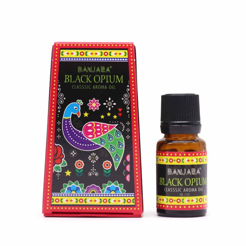 Banjara Indický Vonný Olej 10ml - Černé Ópium