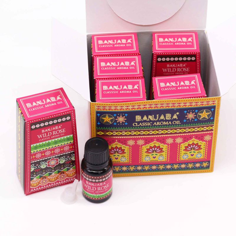 Banjara Indický Vonný Olej 10ml - Divoká Růže