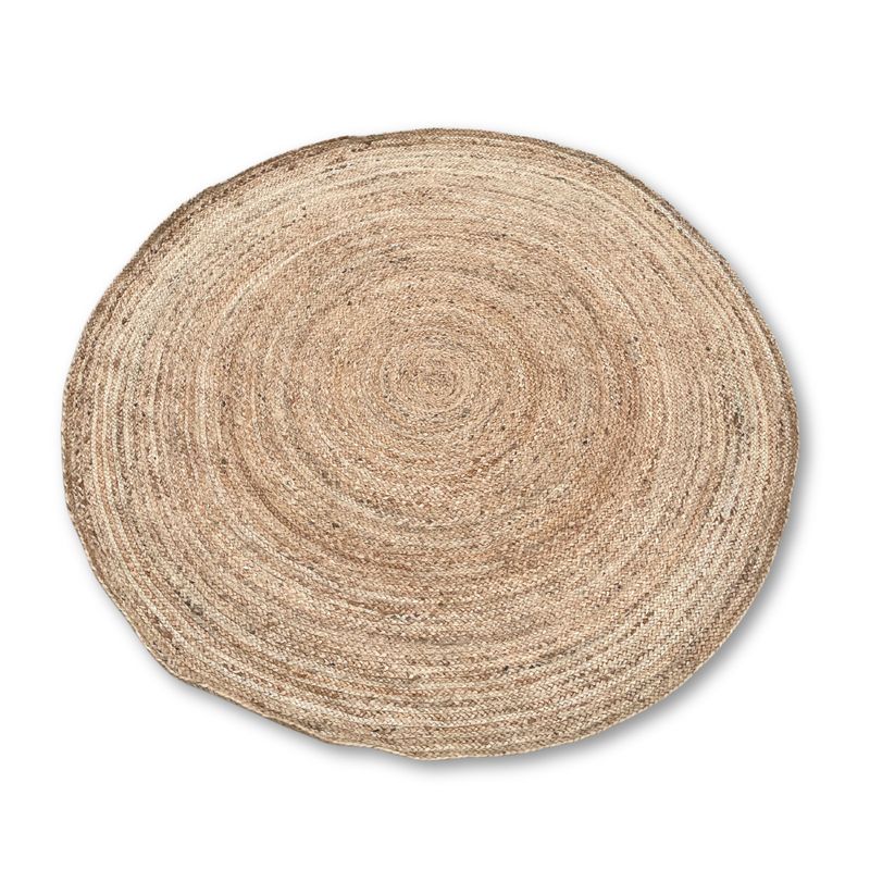 Velký Kruhový Měkký Jutový Koberec 150cm