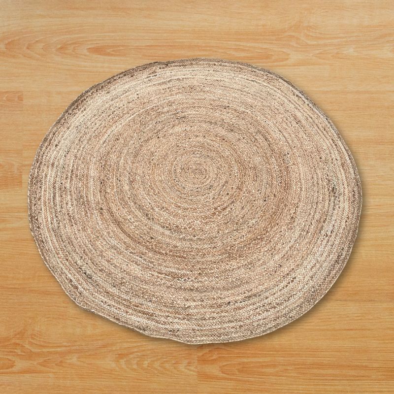 Velký Kruhový Měkký Jutový Koberec 150cm
