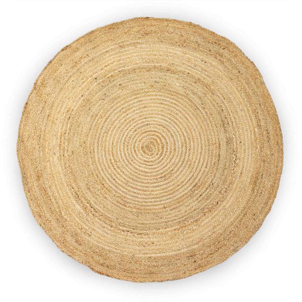 Velký Kruhový Měkký Jutový Koberec 150cm