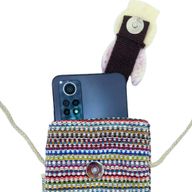 Taška / Kapsa na Telefon - Růžové Pásy - Dekor s Králíčkem