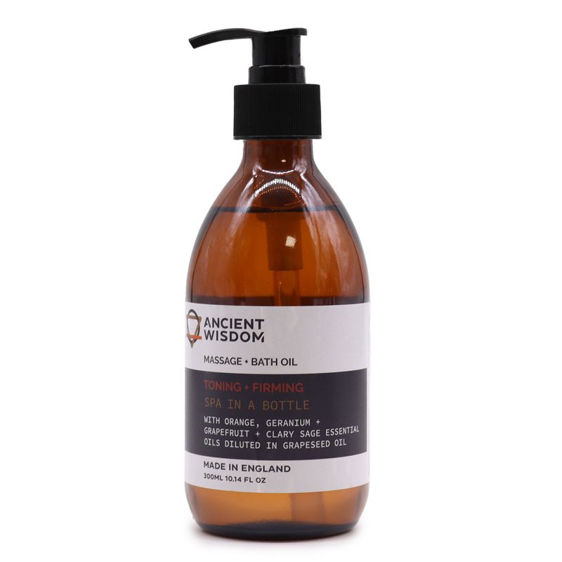 Masážní a Koupelový Olej - Tonizující a Zpevňující 300 ml