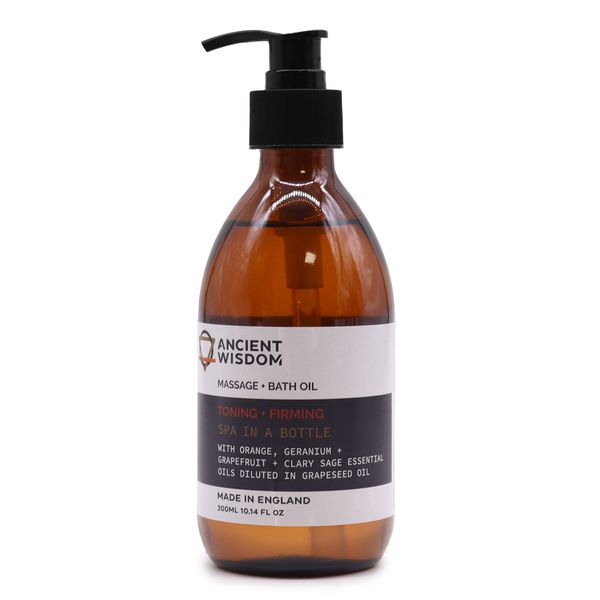 Masážní a Koupelový Olej - Tonizující a Zpevňující 300 ml