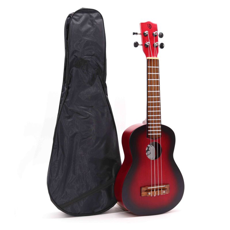 Ručně Vyráběné Ukulele - Naturální Sunburst Finish (4 Struny)