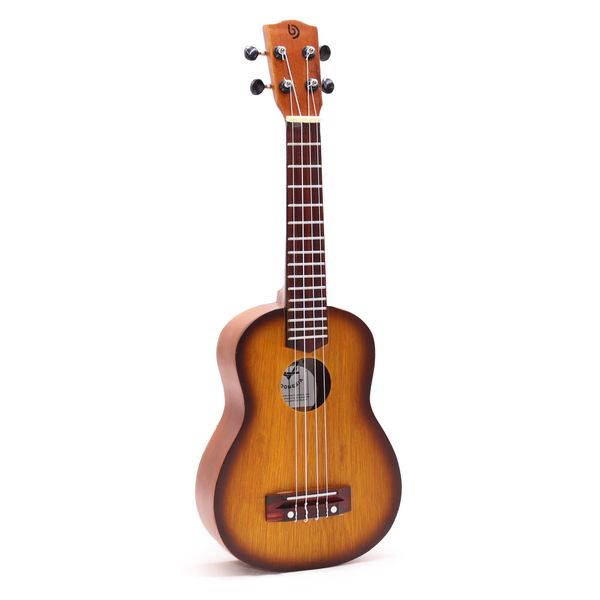 Ručně Vyráběné Ukulele - Oranžový Sunburst Finish (4 Struny)