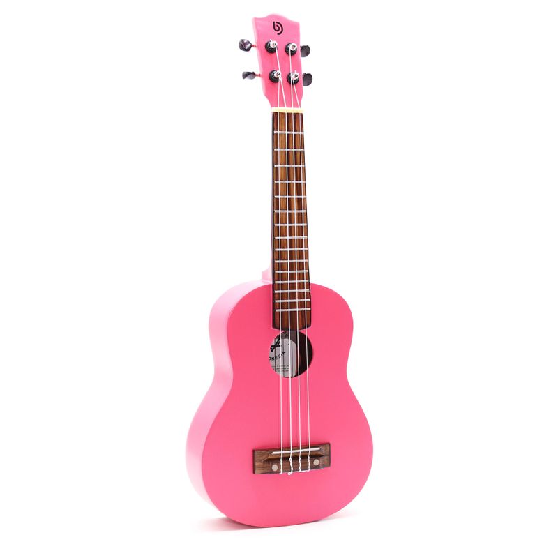 Ručně Vyráběné Ukulele - Světle Růžový Finish (4 Struny)
