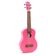 Ručně Vyráběné Ukulele - Světle Růžový Finish (4 Struny)