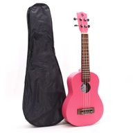 Ručně Vyráběné Ukulele - Světle Růžový Finish (4 Struny)