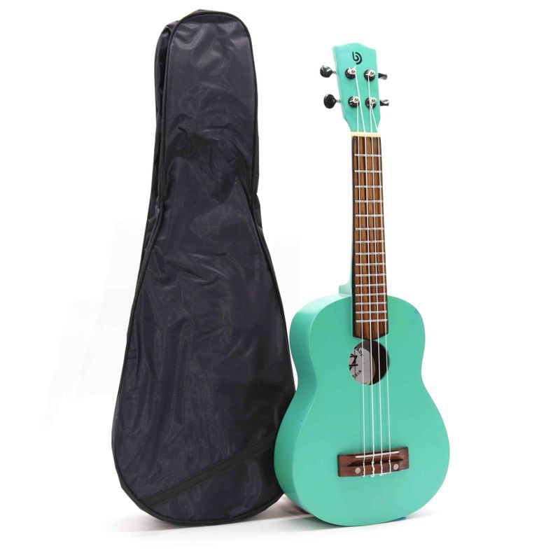 Ručně Vyráběné Ukulele - Tyrkysový Finish (4 Struny)