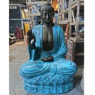 Velký Tyrkysový & Kamenný Buddha - Učící na Lotose - 2m