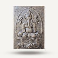 Velký Rám - Antický Reliéf Ganpati- 0.7x1m