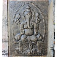 Velký Rám - Antický Reliéf Ganpati- 0.7x1m