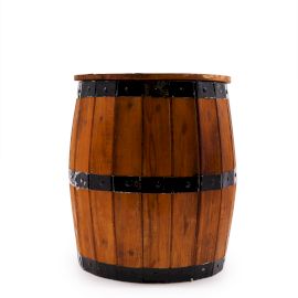 Stůl z Pivního Sudu & Stojan na Slunečník 38x32cmcm - Natural